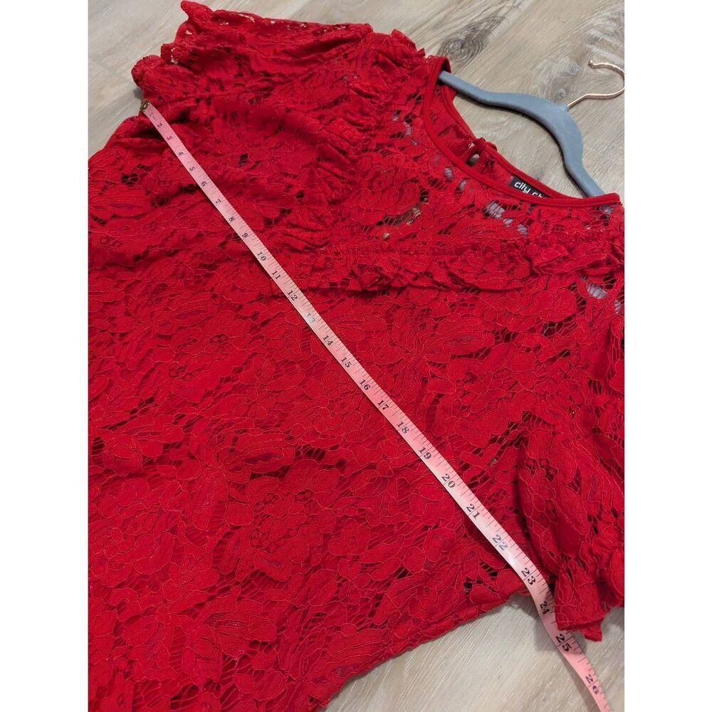 City Chic Lace Top (Matching Tank Underneath) - Picture 6 of 12